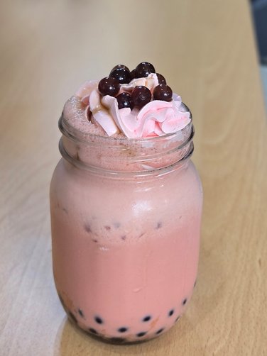 Strawberry Boba Tea